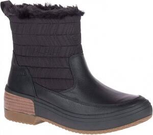 NEW MERRELL women's haven bluff polar waterproof boots in black